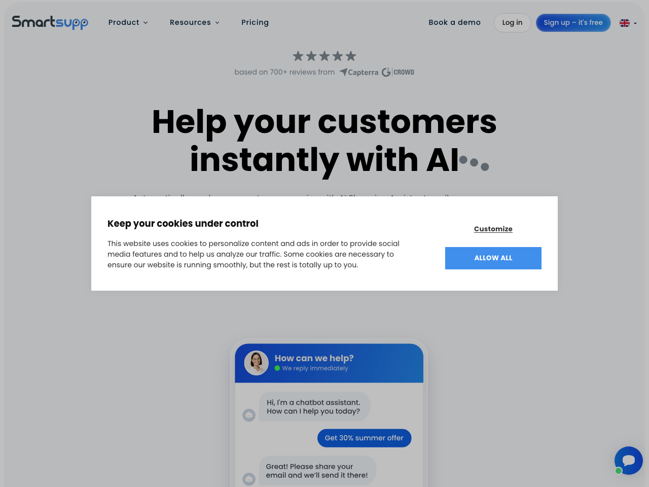 Smartsupp screenshot