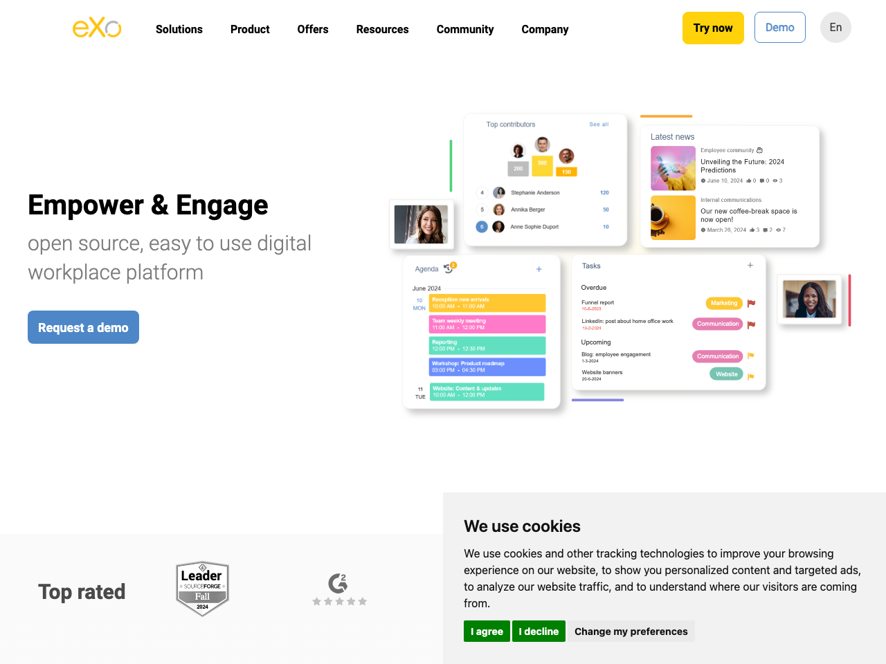 eXo Digital Workplace screenshot