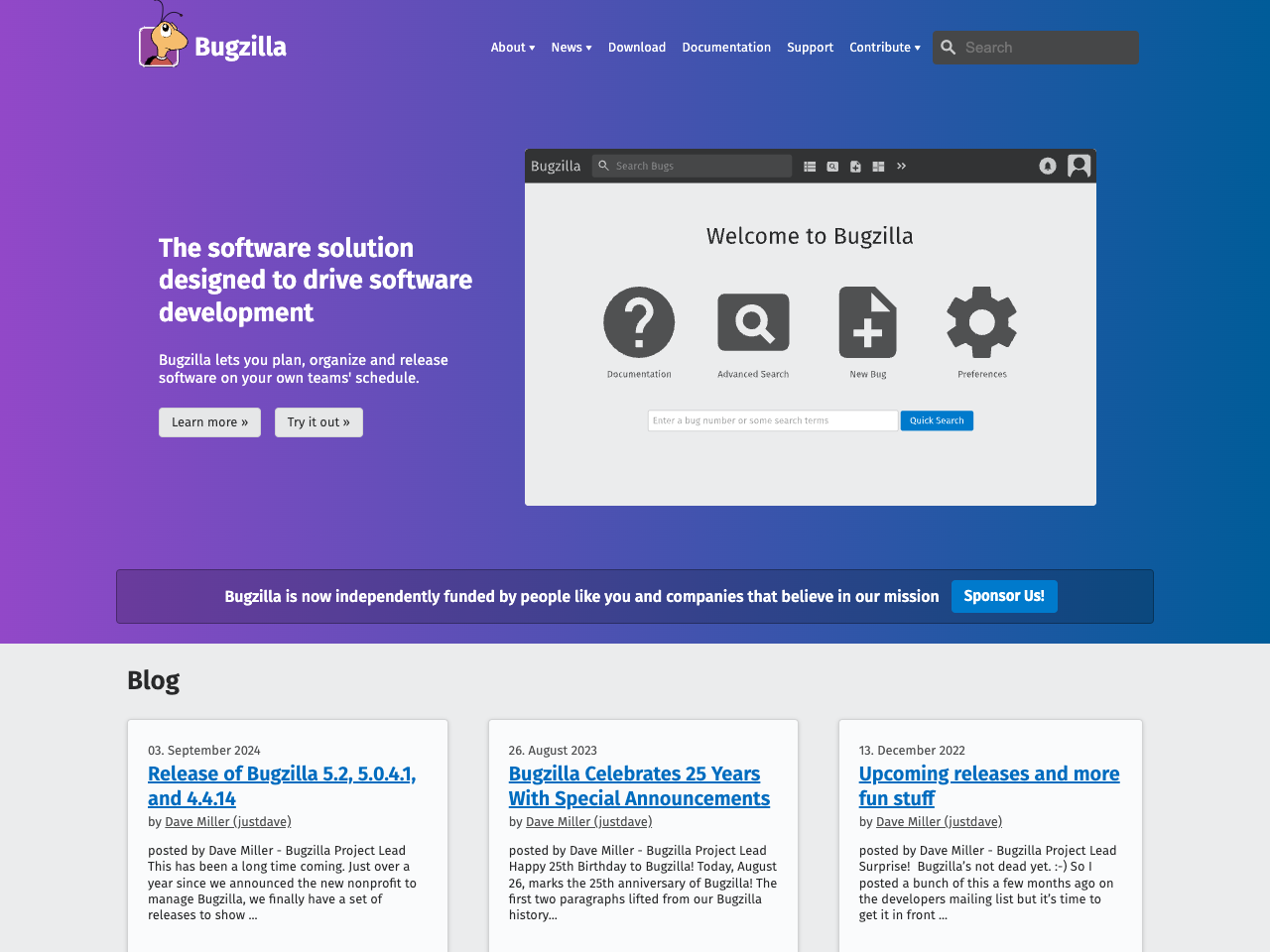 Bugzilla screenshot