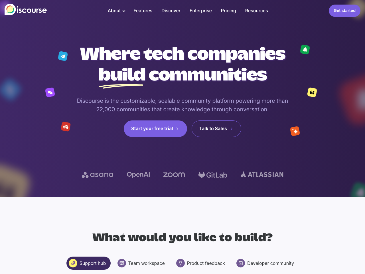 Discourse screenshot