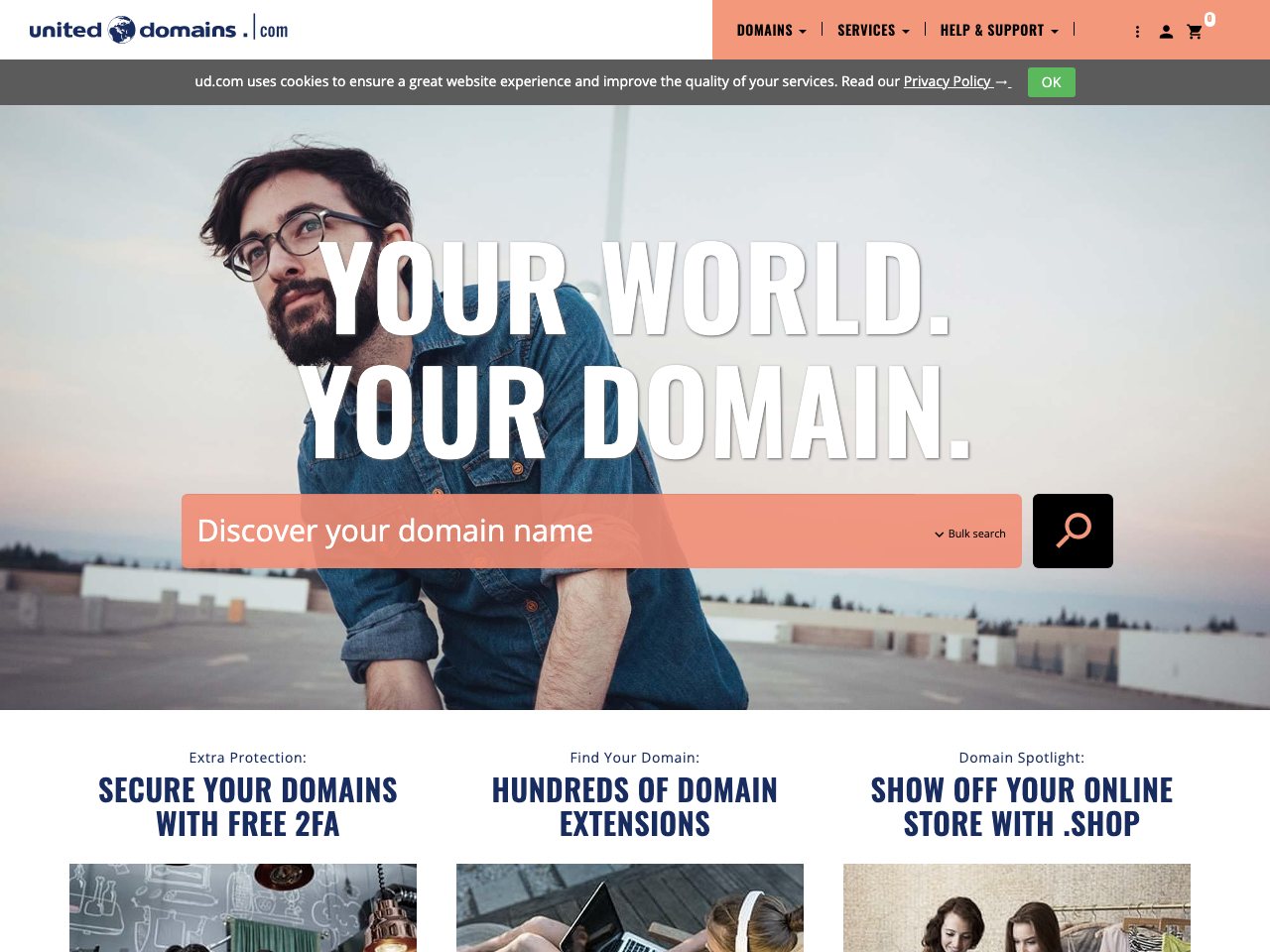 United Domains screenshot