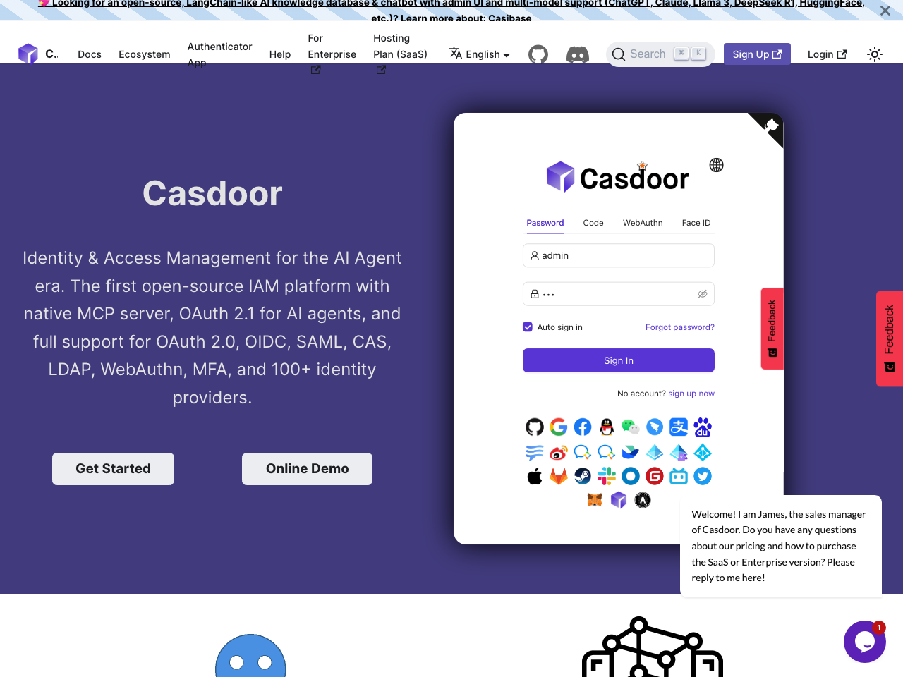 Casdoor screenshot