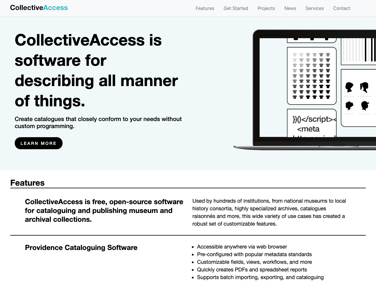 CollectiveAccess screenshot