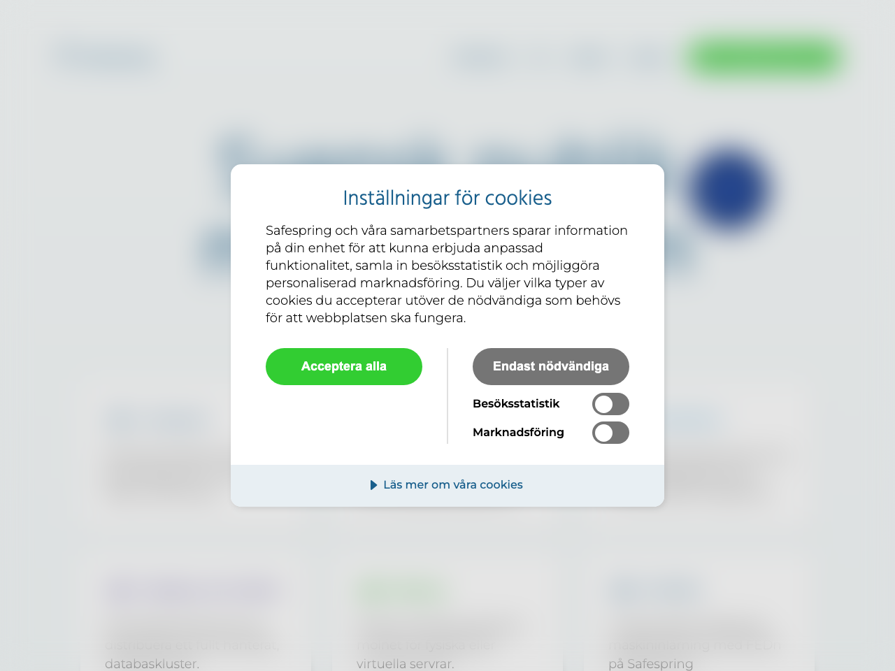 Safespring screenshot