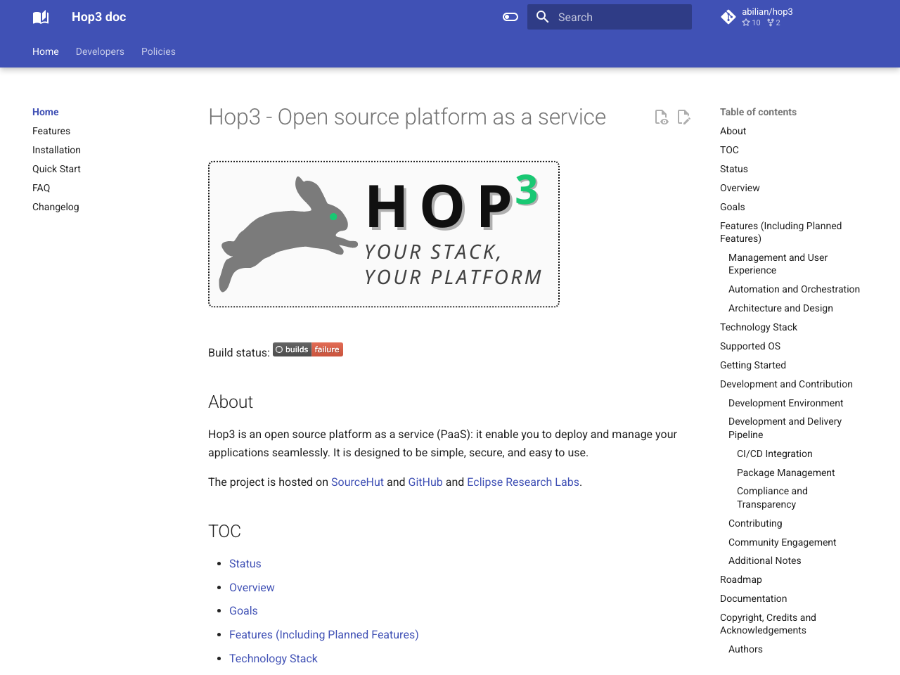 Abilian Hop3 screenshot