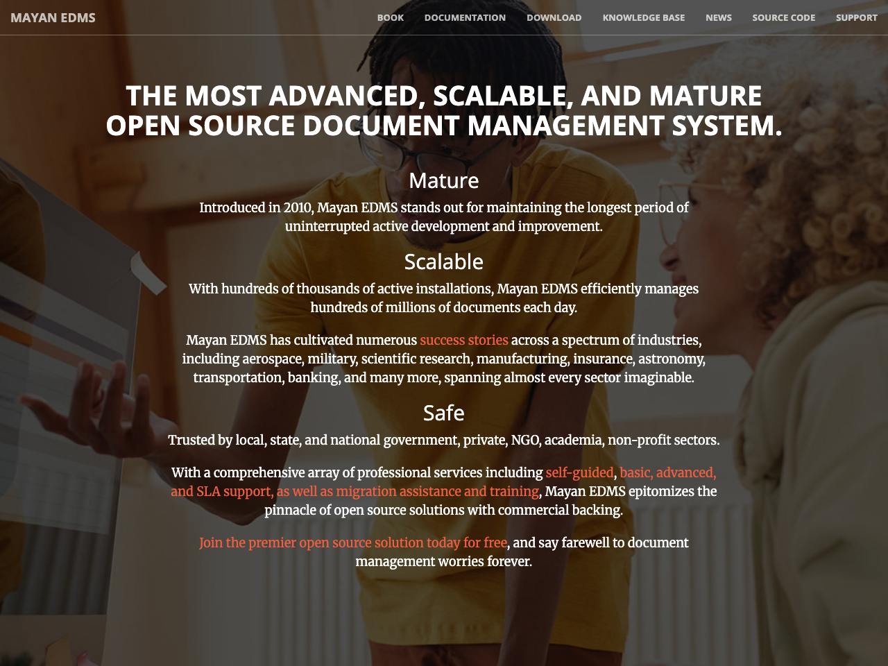 Mayan EDMS screenshot