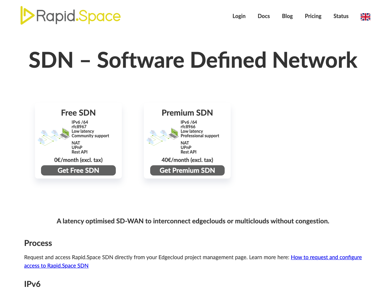 Software Defined Network (SDN) screenshot