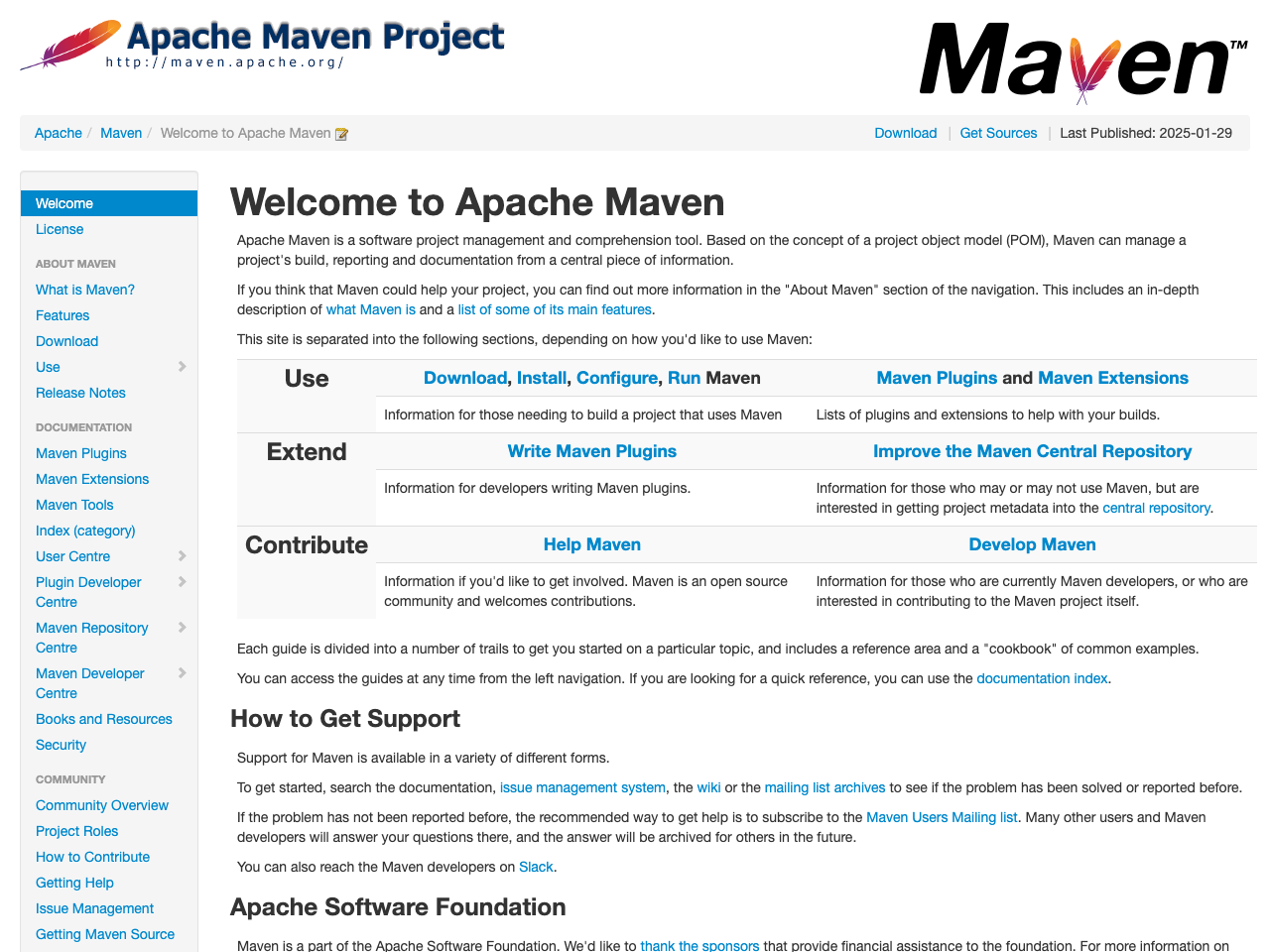 Apache Maven screenshot