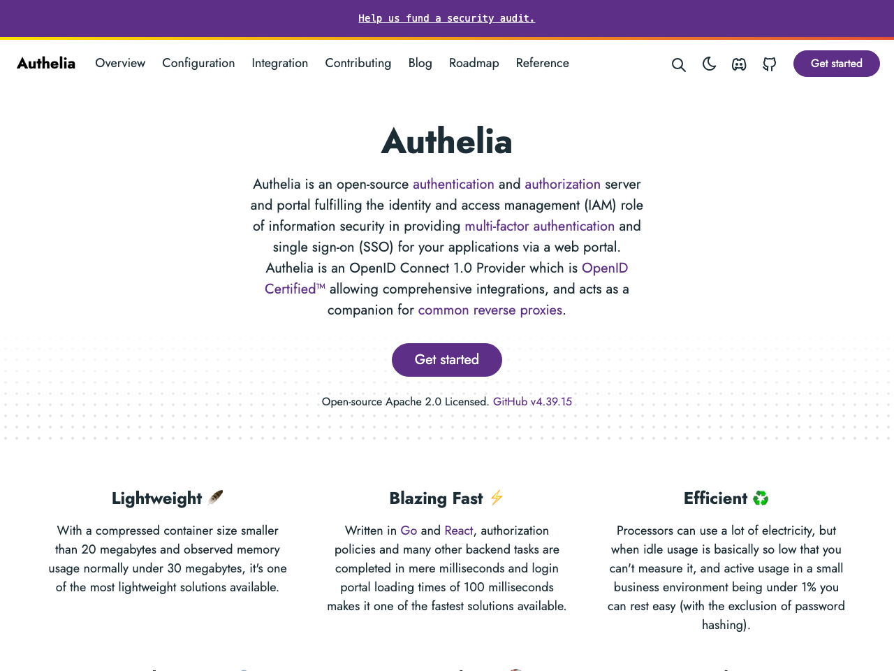 Authelia screenshot