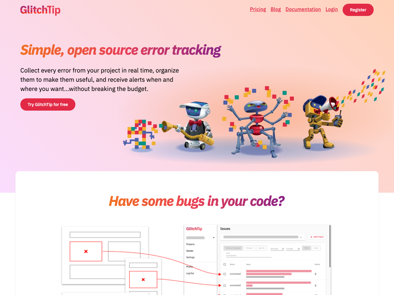GlitchTip screenshot