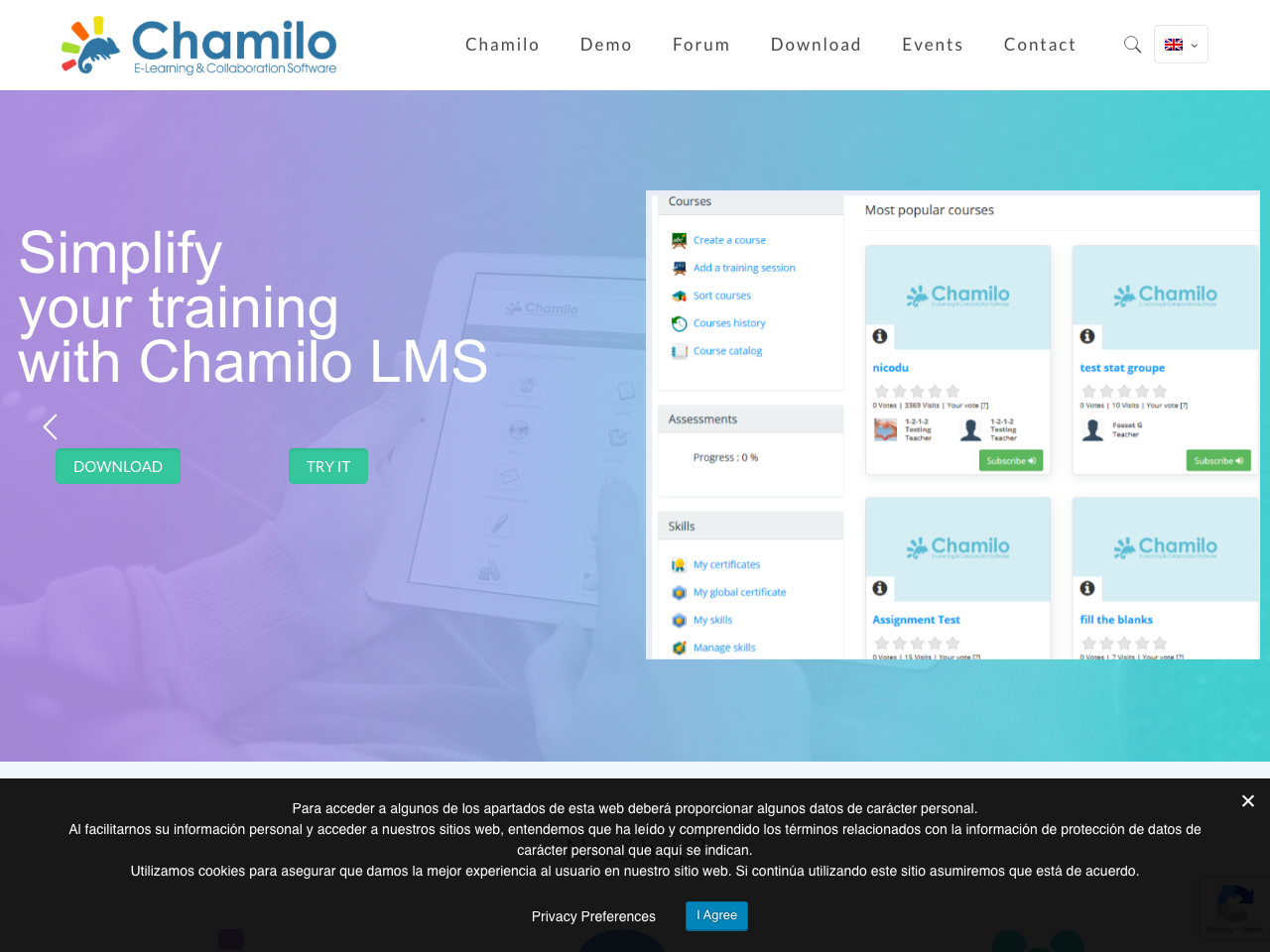 Chamilo screenshot