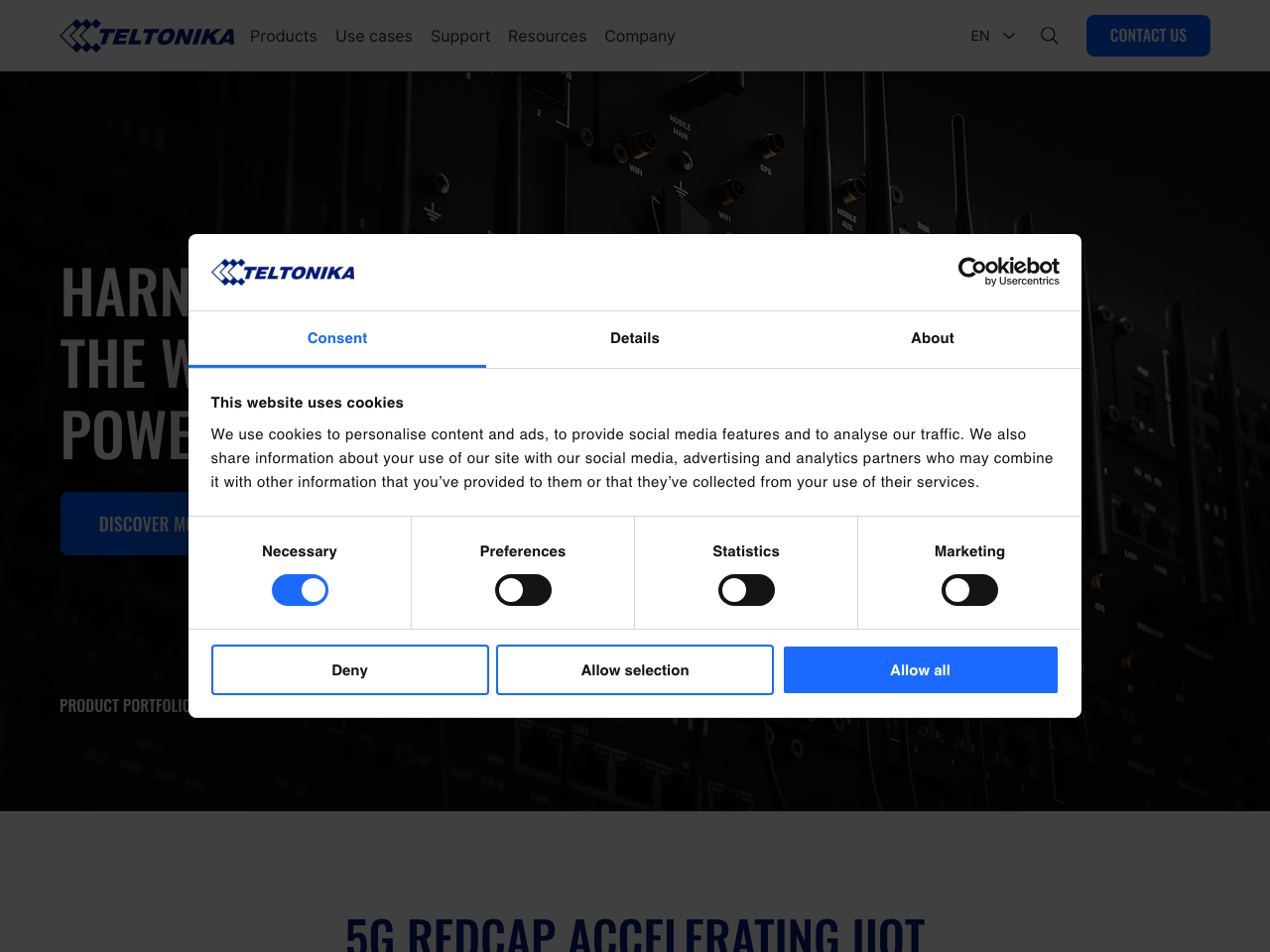 Teltonika Networks screenshot