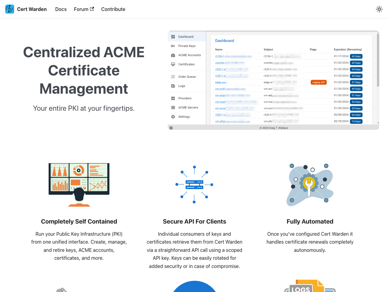 Cert Warden screenshot