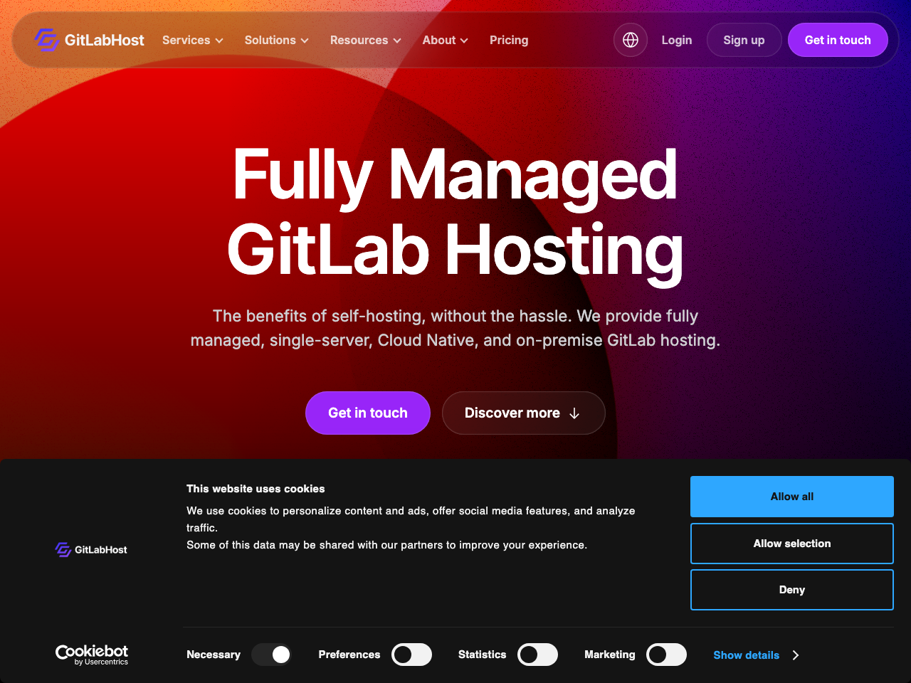GitLabHost screenshot
