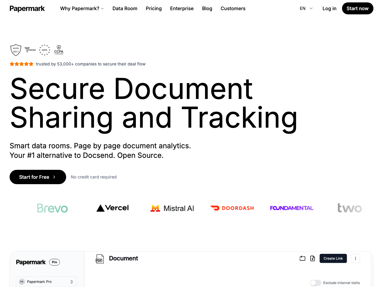 Papermark screenshot