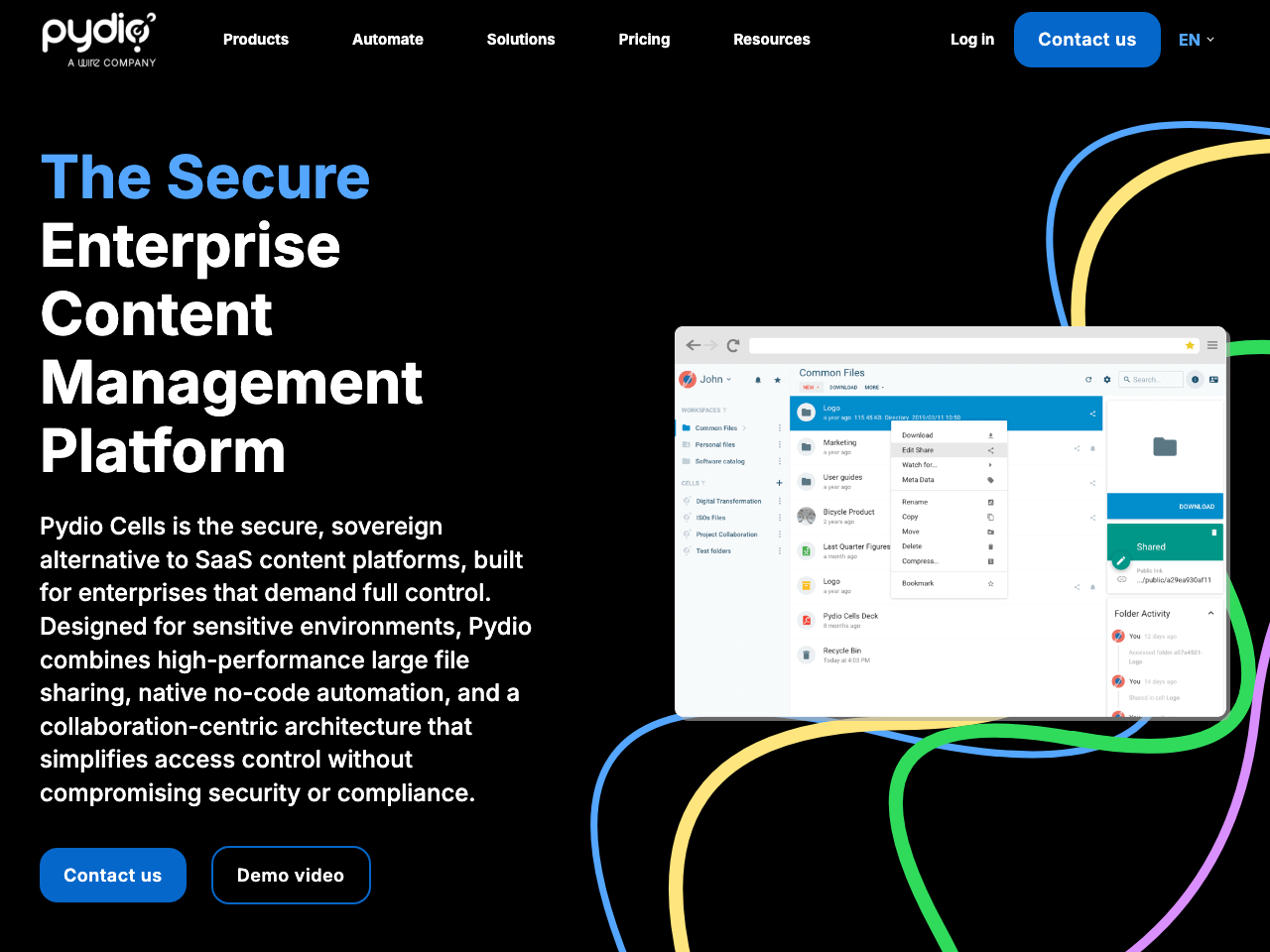 Pydio Cells screenshot