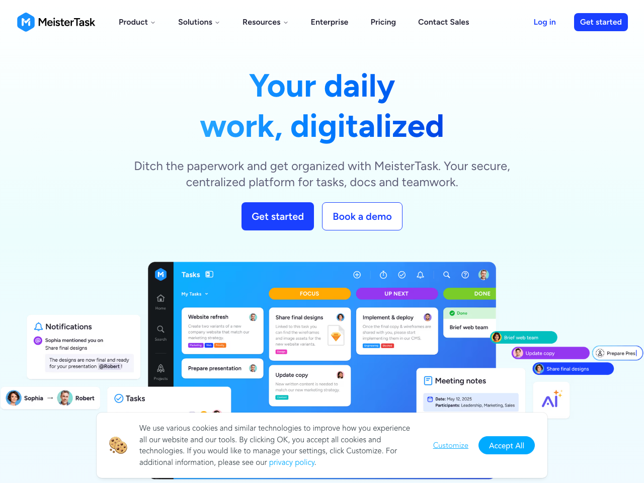 MeisterTask screenshot