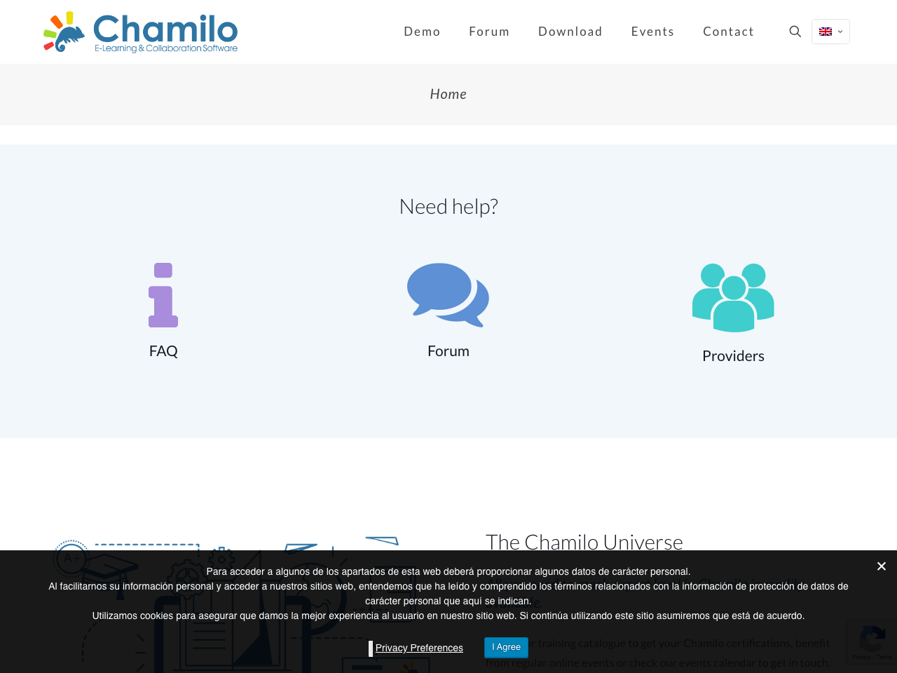 Chamilo screenshot