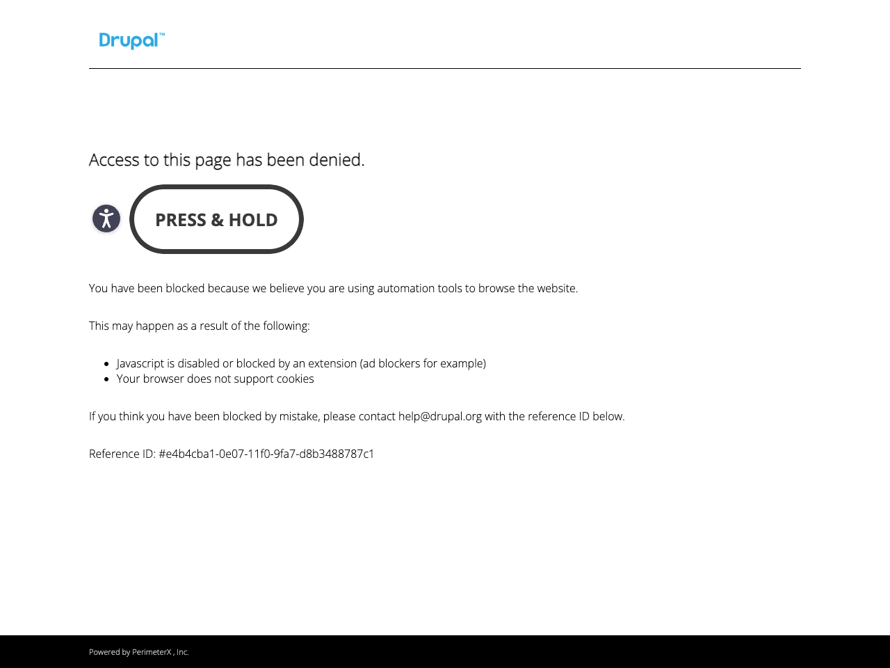 Drupal screenshot