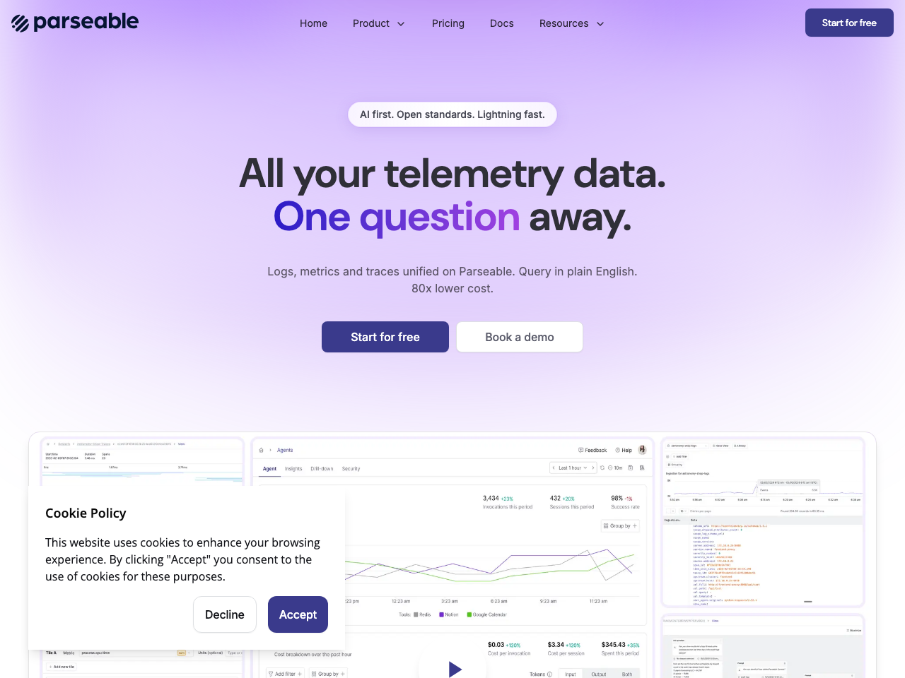 Parseable screenshot