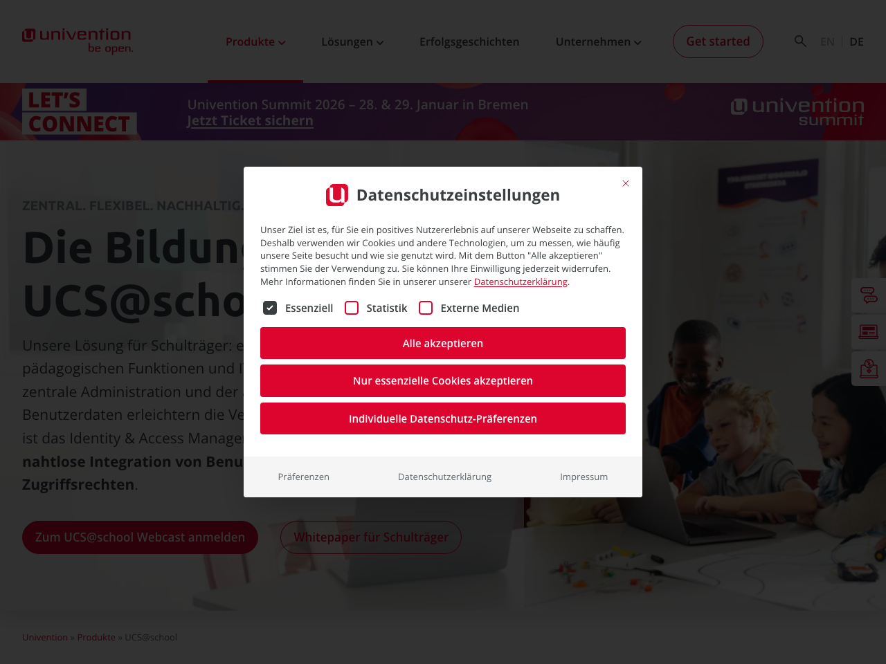 UCS@school screenshot