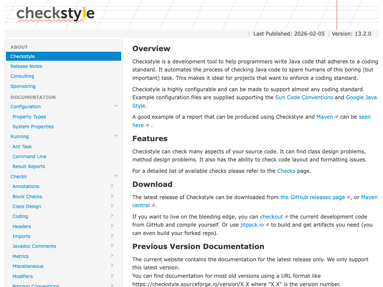 SonarQube Plugins : CheckStyle screenshot