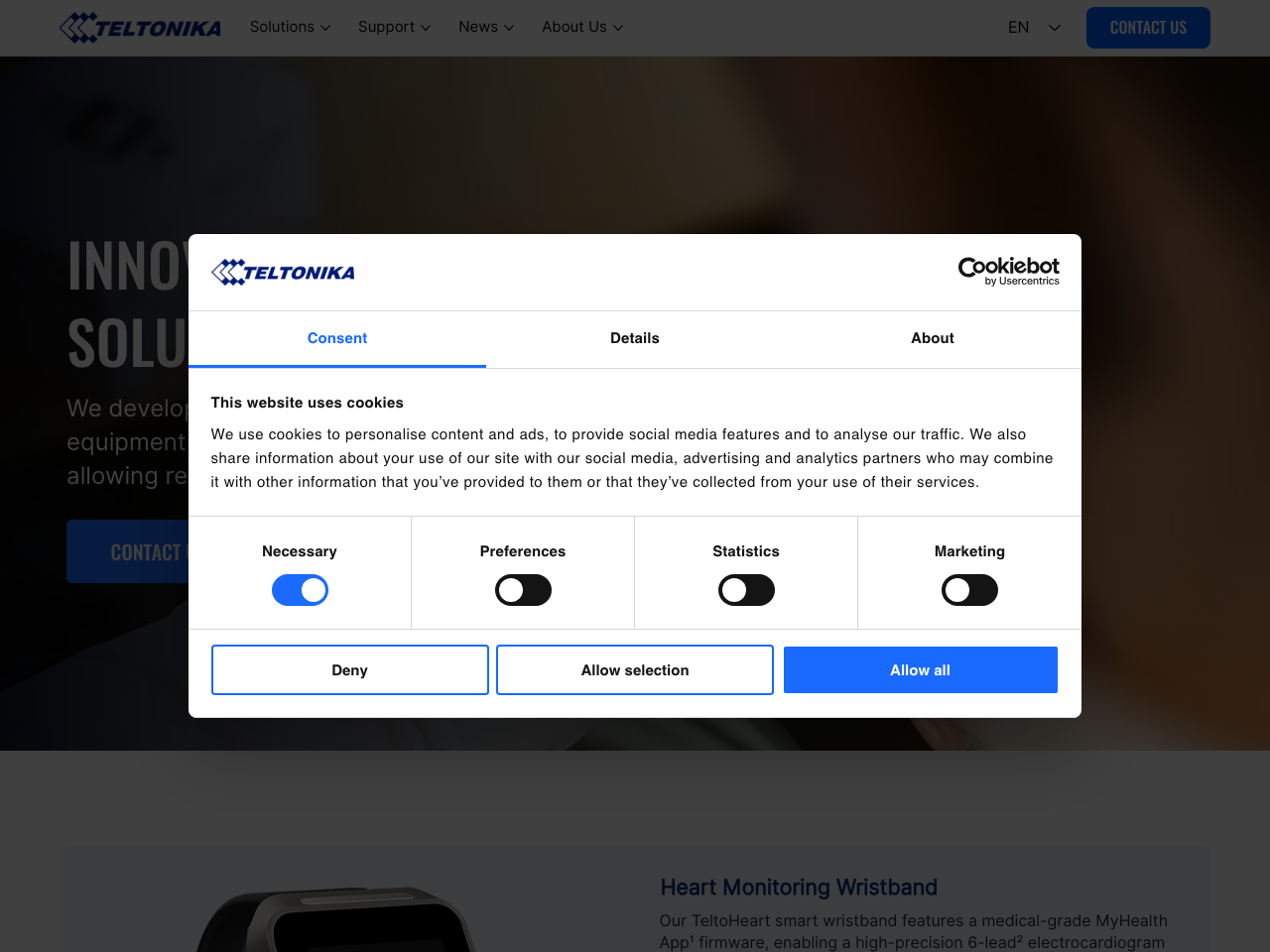 Teltonika Telemedic screenshot