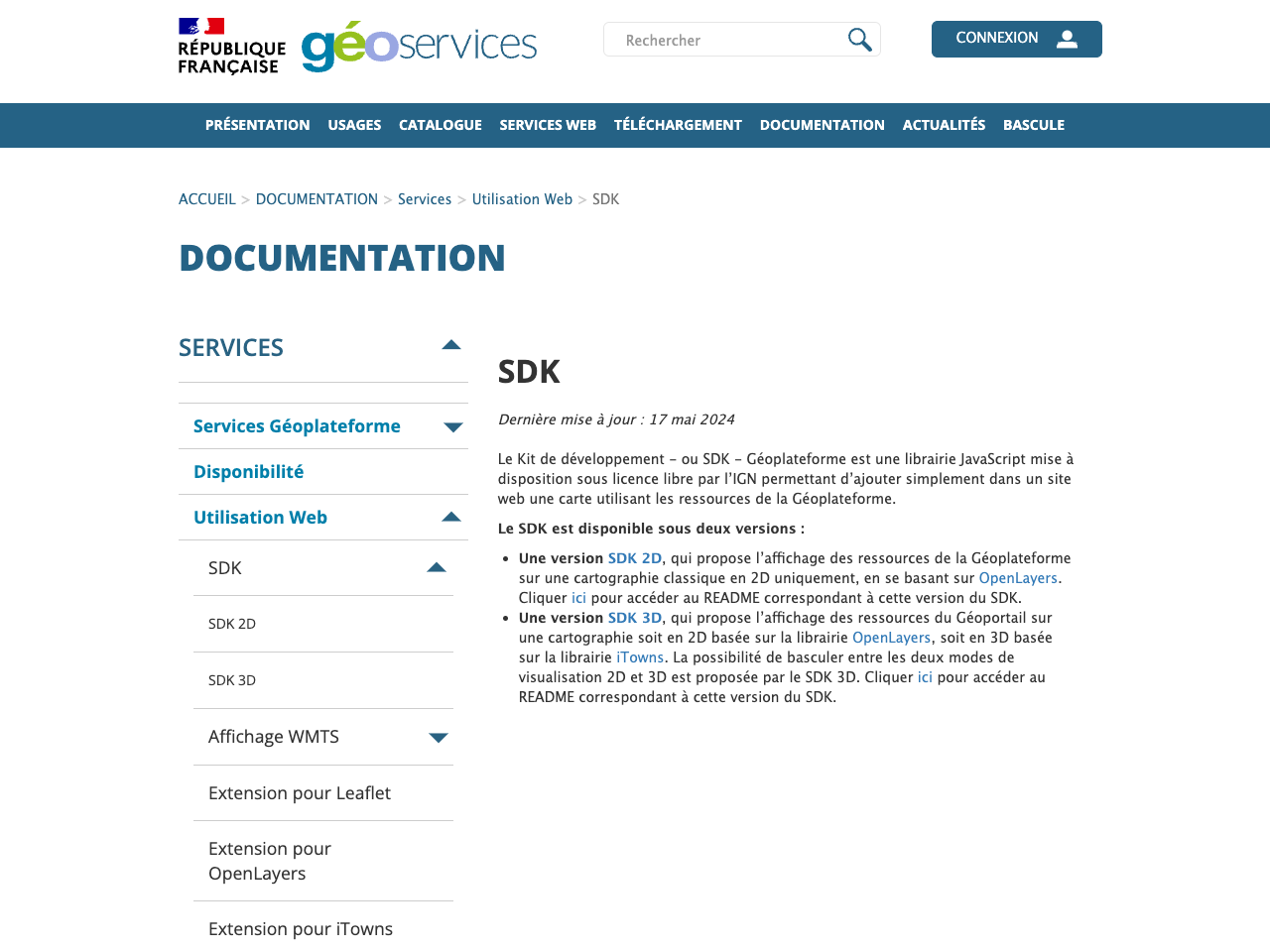 SDK Géoportail screenshot