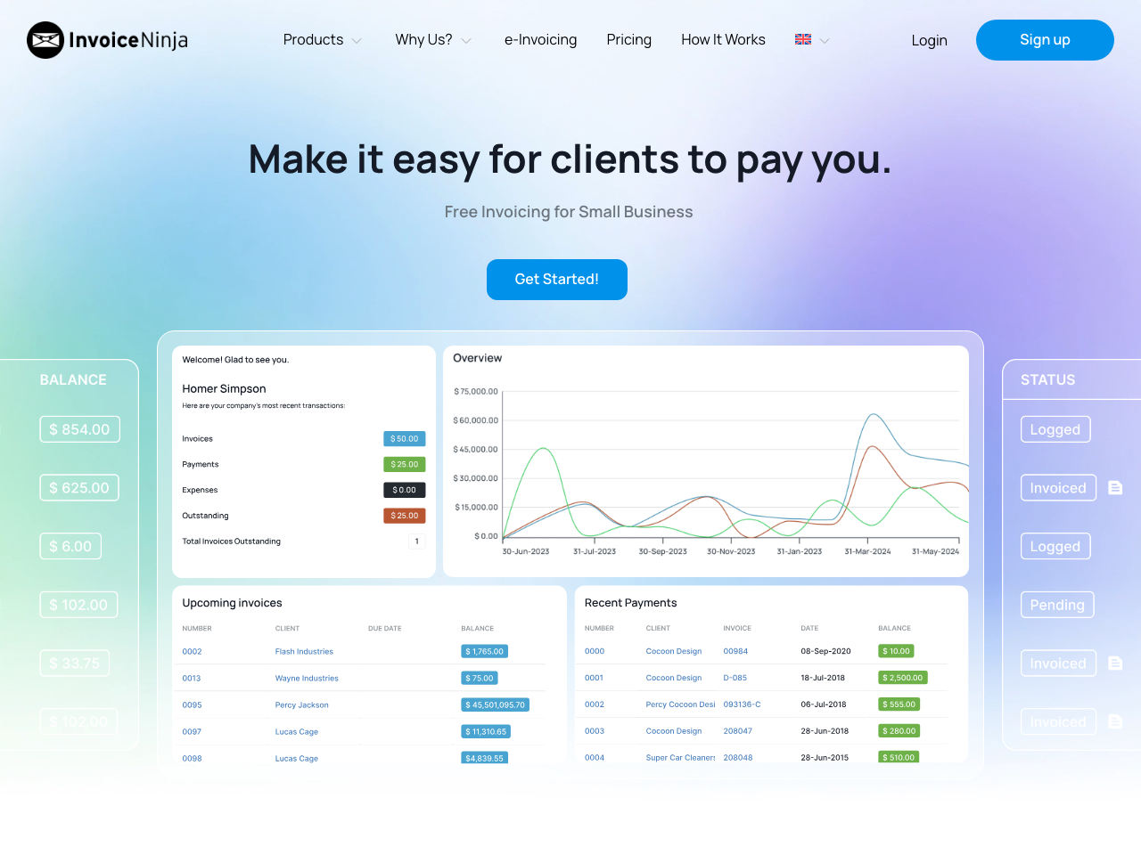 Invoice Ninja screenshot