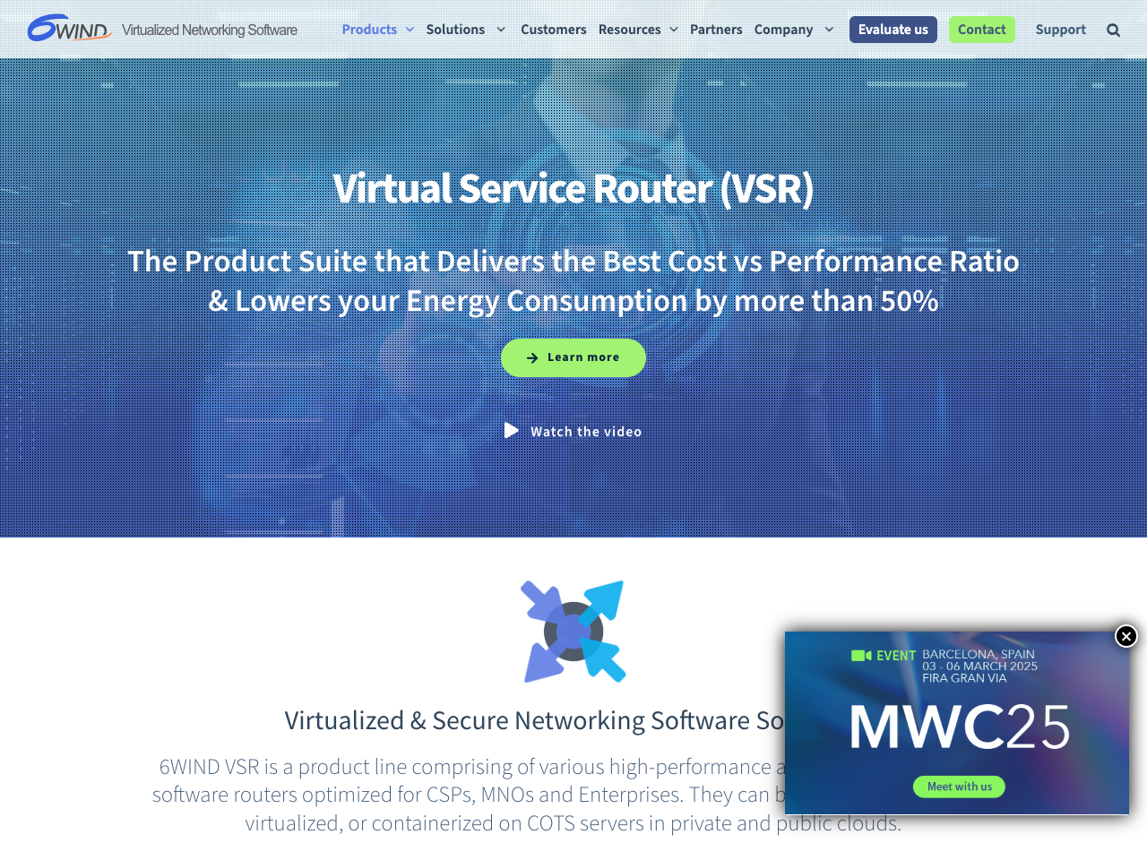 Virtual Service Router (VSR) screenshot