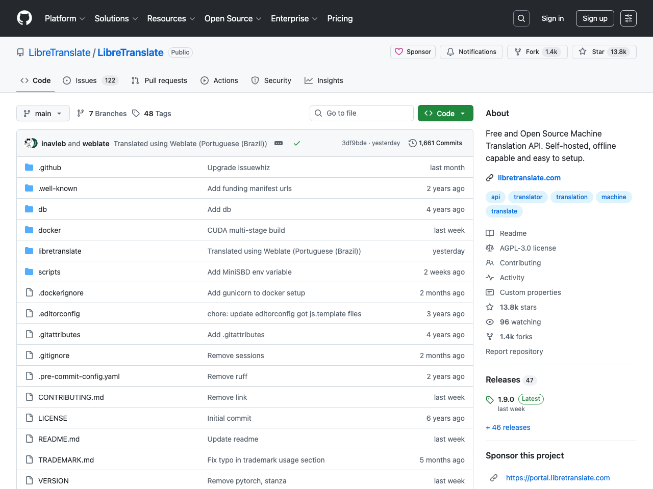 LibreTranslate screenshot