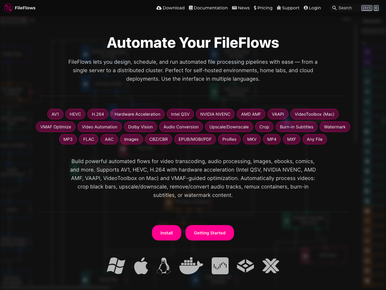 FileFlows screenshot