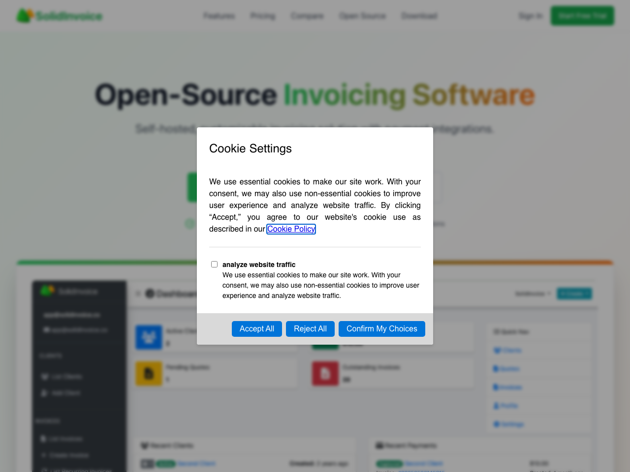 SolidInvoice screenshot