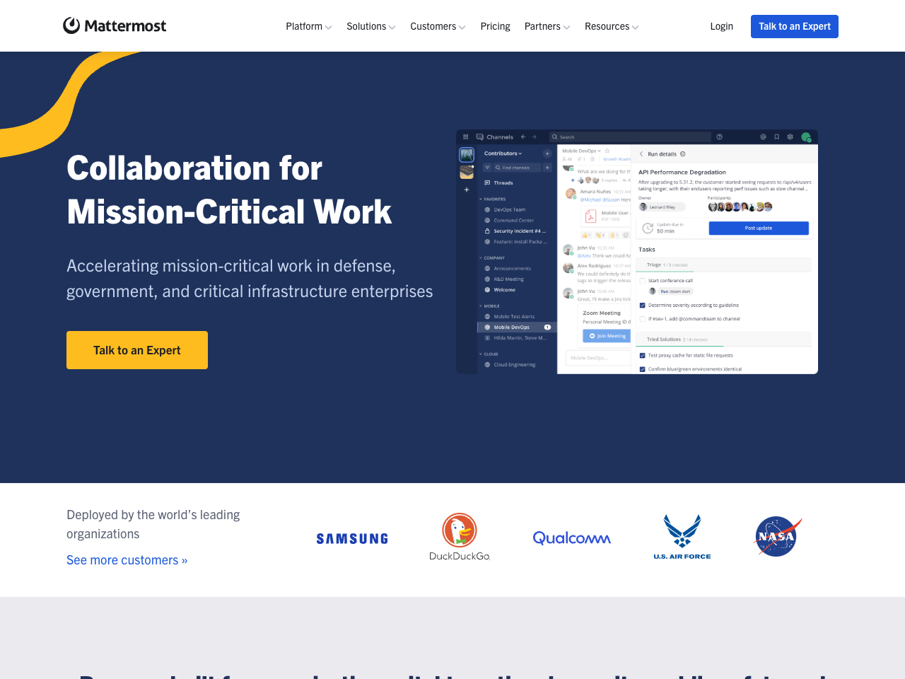 Mattermost screenshot