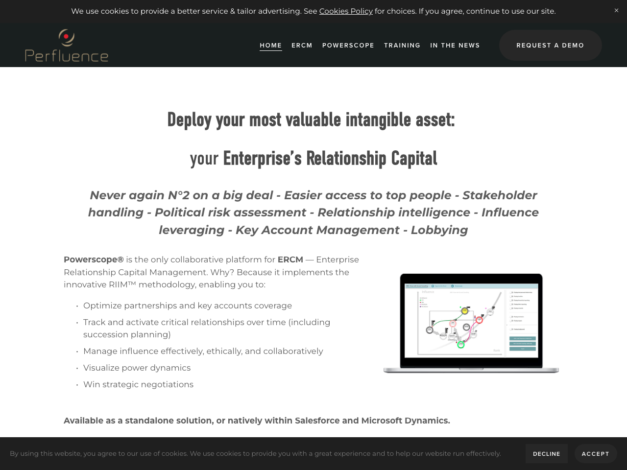 PERFLUENCE screenshot