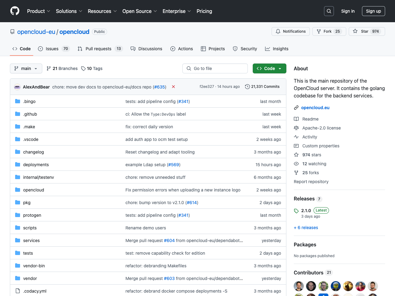 OpenCloud screenshot