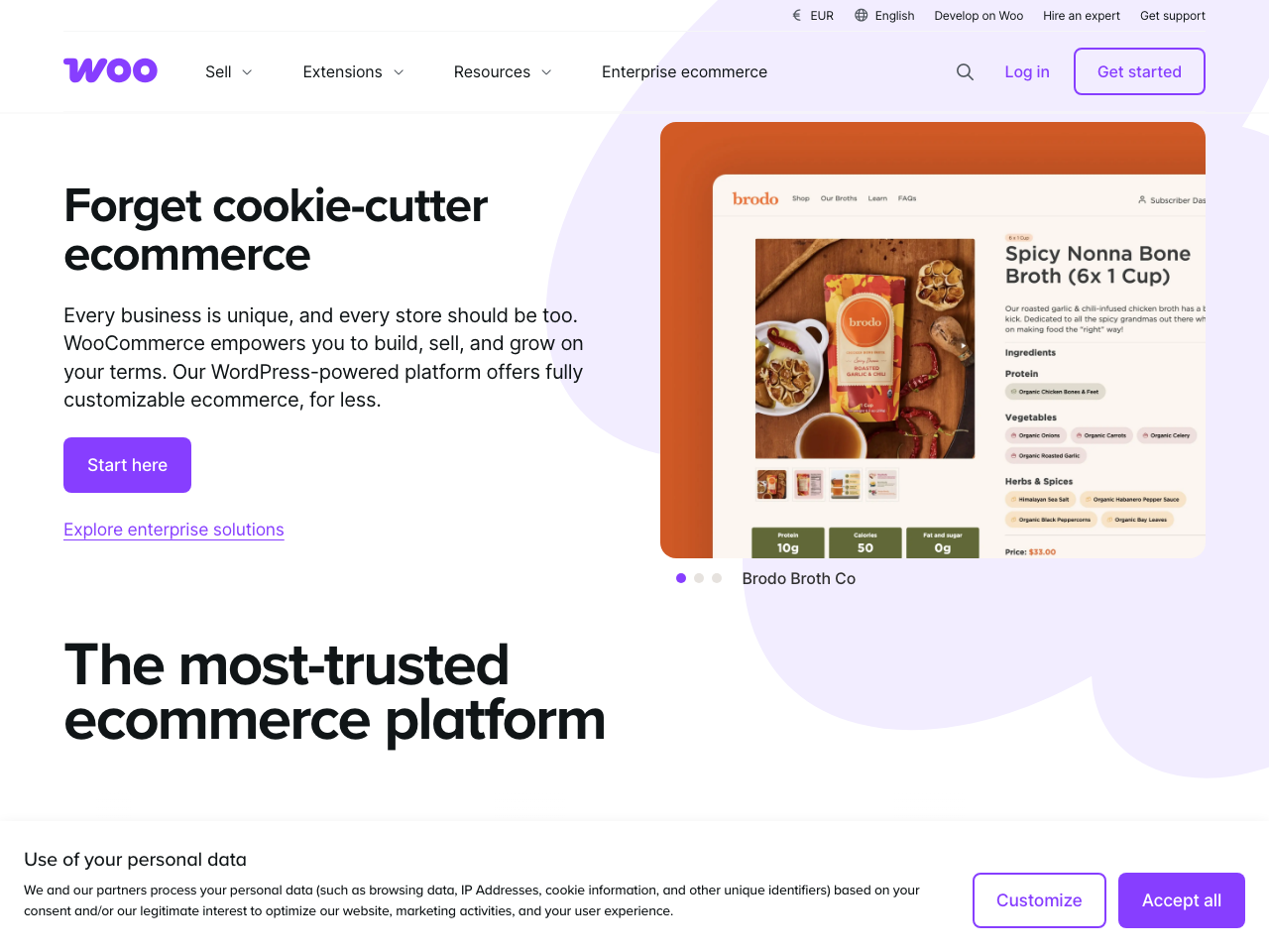 WooCommerce screenshot
