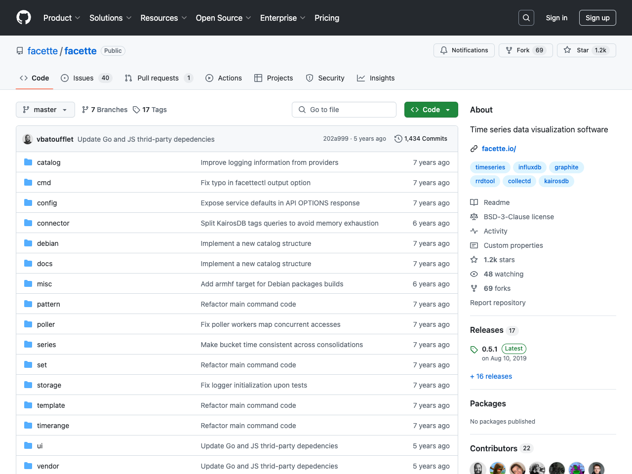 Facette screenshot
