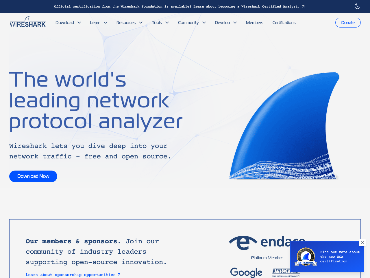 Wireshark screenshot
